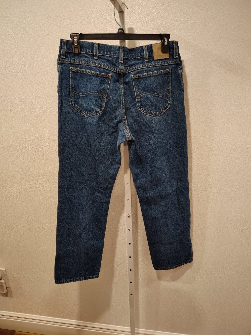 Lee Men's Denim Jeans Size 36 x 30 Blue Cotton 5 Pocket Zip Fly